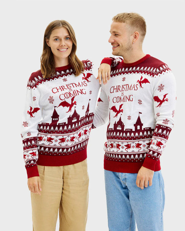Christmas Sweater for Men with "Christmas is Coming"