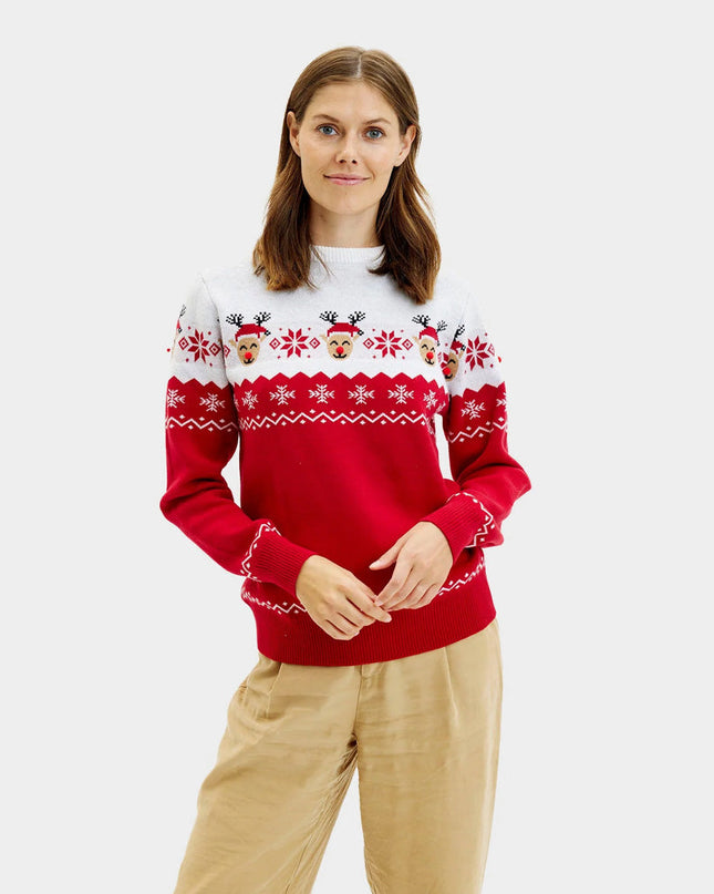 Adorable Reindeer Christmas Sweater for Women