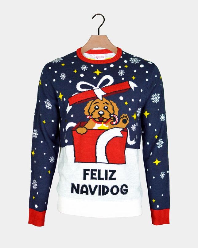 "Feliz Navidog" Christmas Sweater for Men