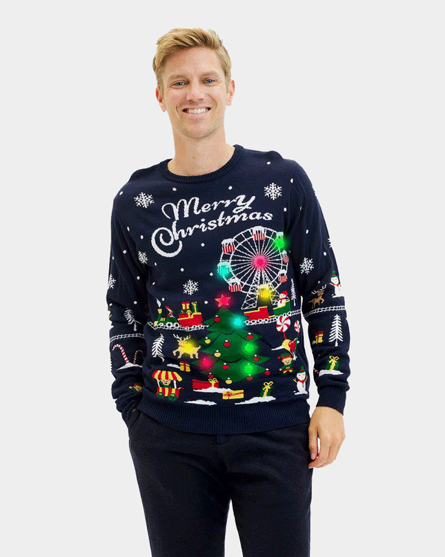 Men's LED Christmas Market Sweater