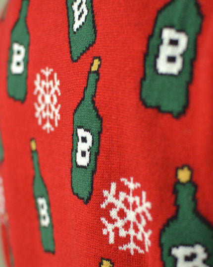 Men's Reindeer Beer Opener Christmas Sweater