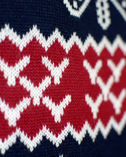 Christmas Sweater for Men with Reindeer and Patterns