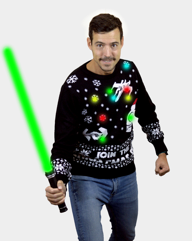 Join the Christmas Side LED Sweater for Men