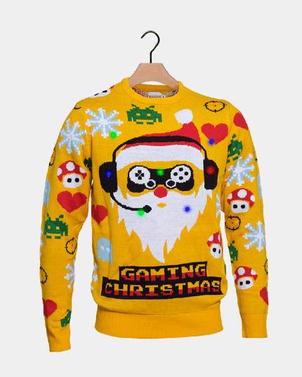 LED Santa Gamer Christmas Sweater for Family