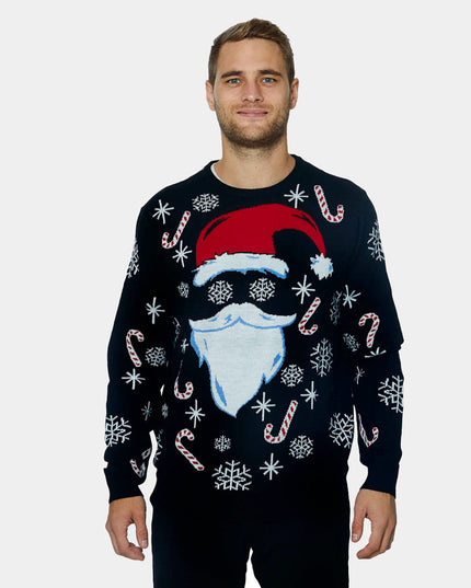Black Santa Claus Christmas Sweater
