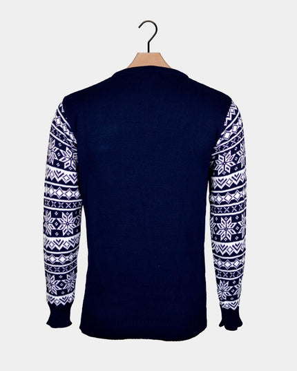 Ski Slope and Skiers Christmas Sweater for Couples