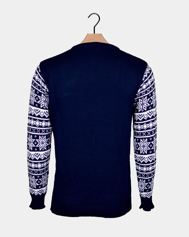 Ski Slope and Skiers Christmas Sweater for Couples