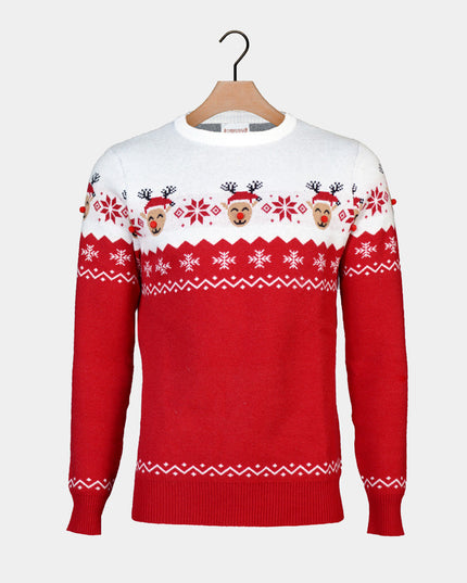 Adorable Reindeer Christmas Sweater for Family