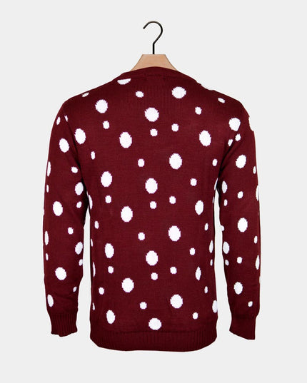 Women's Christmas Sweater with Reindeer, Batman, Santa, and Superman