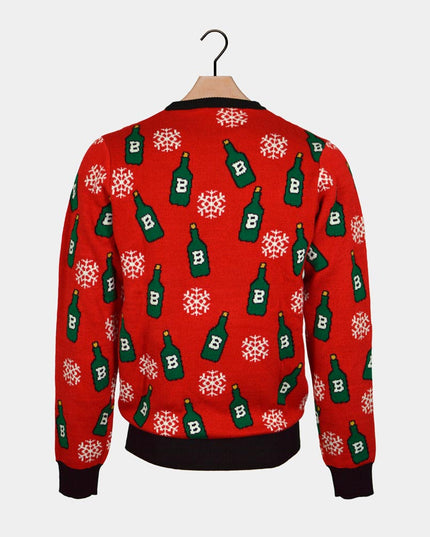 Reindeer Beer Opener Christmas Sweater for Couples