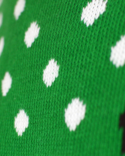 Green 3D Santa Hat Reindeer Couple Christmas Sweater