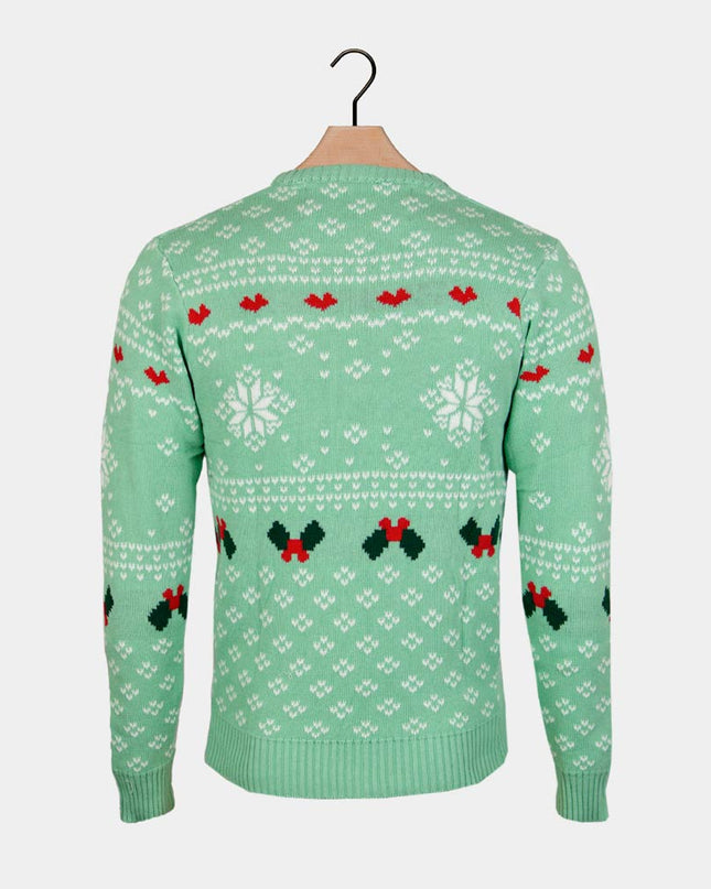 Women's Green Sweet Christmas Sweater