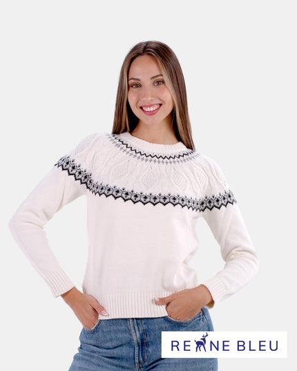 Women's Eiffel Sweater in Organic Cotton for Christmas
