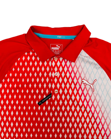 Vintage Puma Red Polo Shirt for All