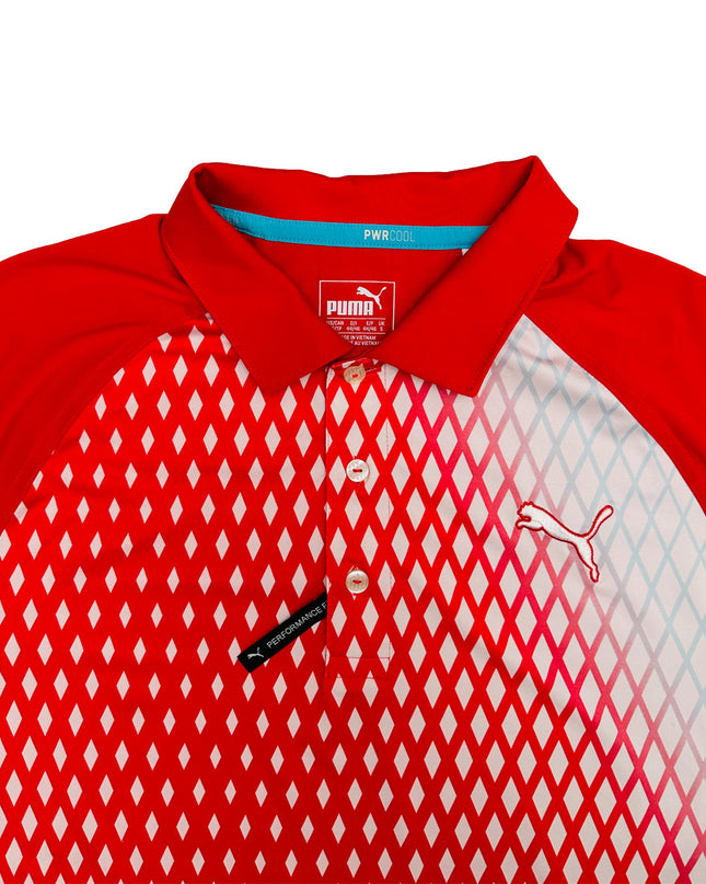 Vintage Puma Red Polo Shirt for All