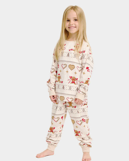 Family Beige Christmas Cookie Pajamas