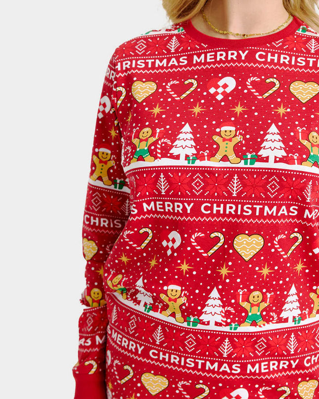 Family Red Christmas Cookie Pajamas