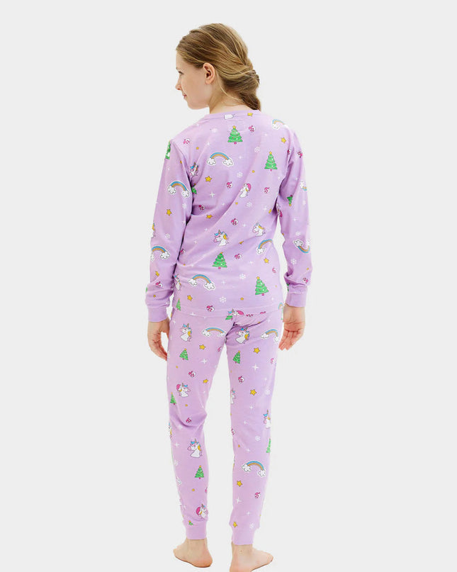 Children's Christmas Pajamas with Unicorns