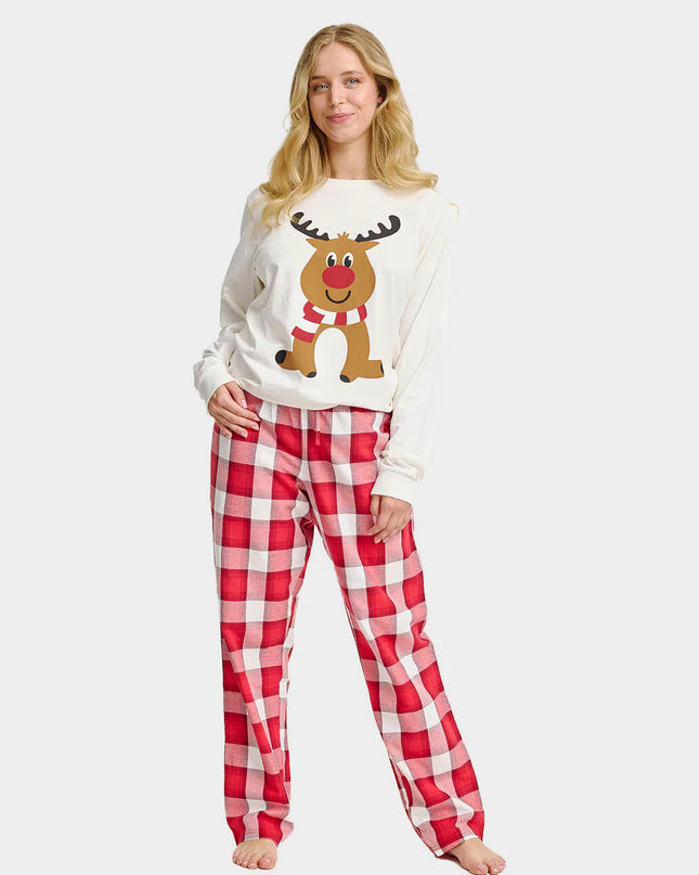 Unisex Christmas Pajamas for Adults "Cute Reindeer"