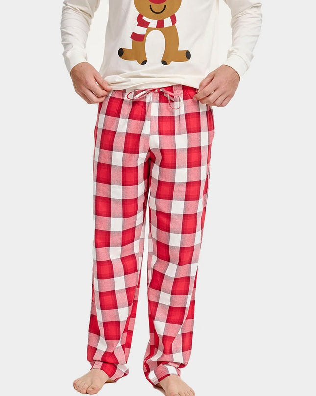 Unisex Christmas Pajamas for Adults "Cute Reindeer"