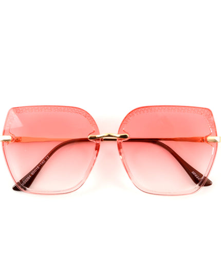 Pink Gridded Scrunchie