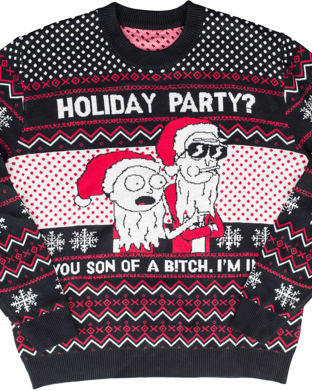 Rick & Morty Son of a B Holiday Sweater