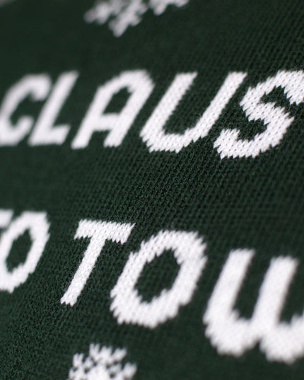 LED "Santa is Coming to Town" Couples Sweater