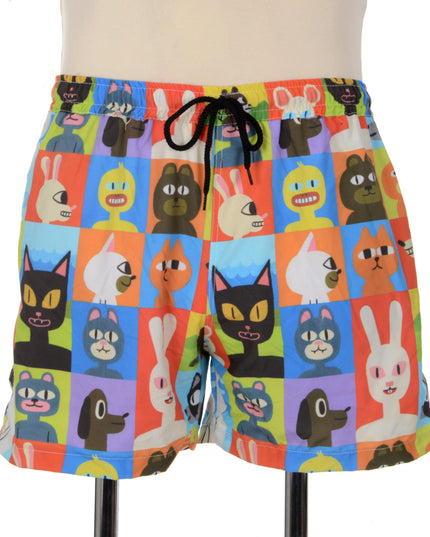 Playful Animal Print Shorts