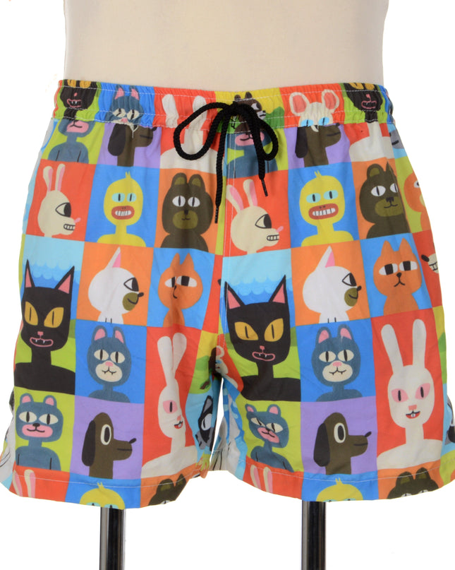 Playful Animal Print Shorts