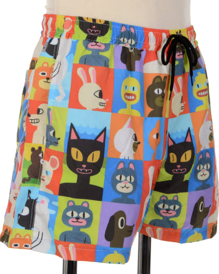 Playful Animal Print Shorts