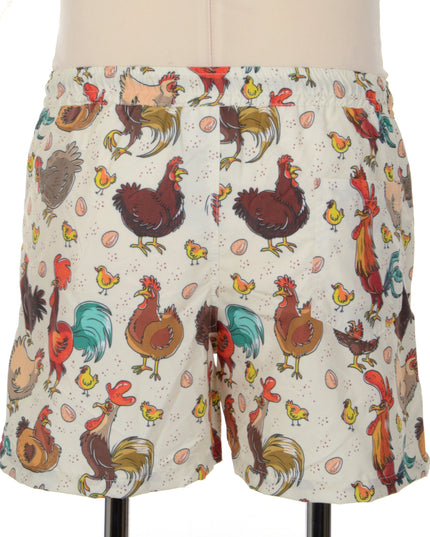Fun Chicken Print Shorts