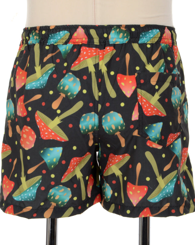Playful Mushroom Print Shorts