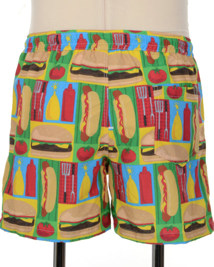 Summer BBQ Grill Print Shorts
