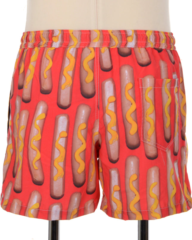 Fun Sausage Print Shorts