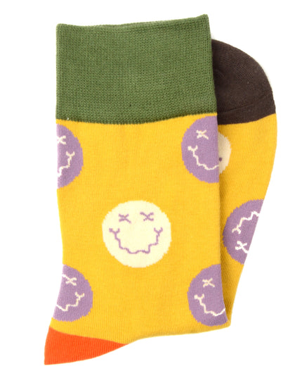 Fun Christmas Socks - Smiley Design