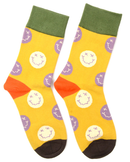 Fun Christmas Socks - Smiley Design