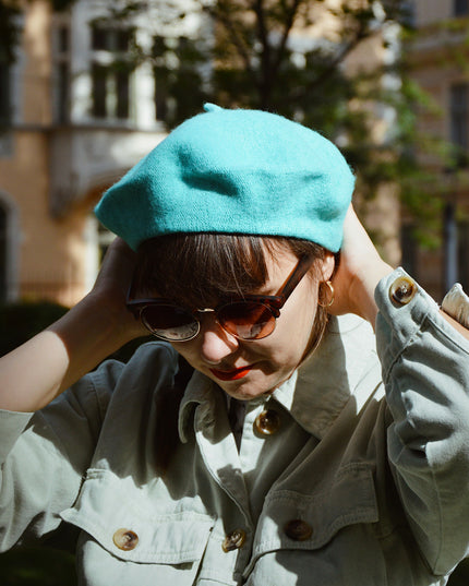 Turquoise Swiss Beanie Cap from Limited Collection