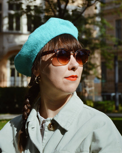 Turquoise Swiss Beanie Cap from Limited Collection