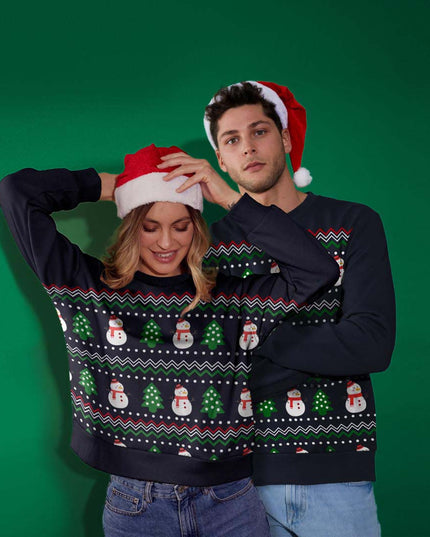 Christmas Sweatshirt for Women Snow Tree Design