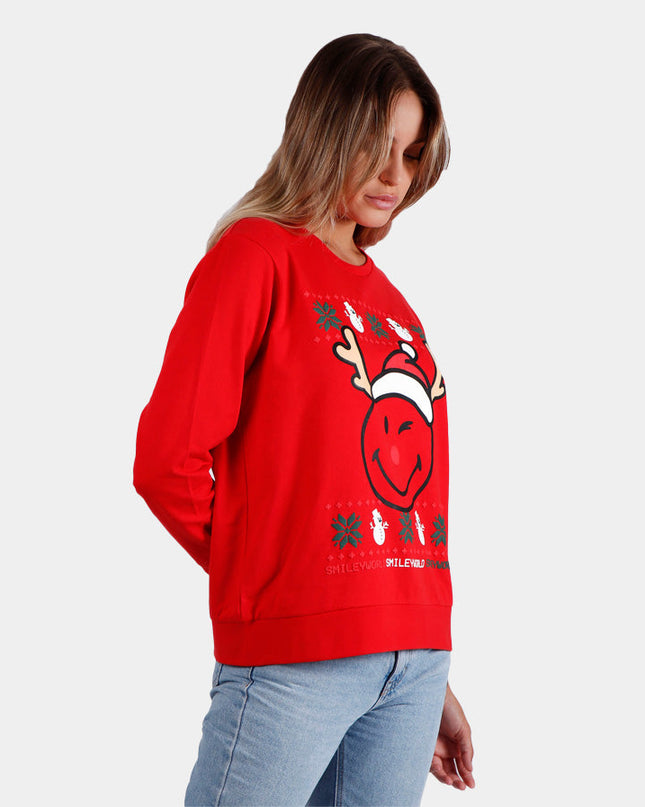 Christmas Sweatshirt for Women Oh Deer Design