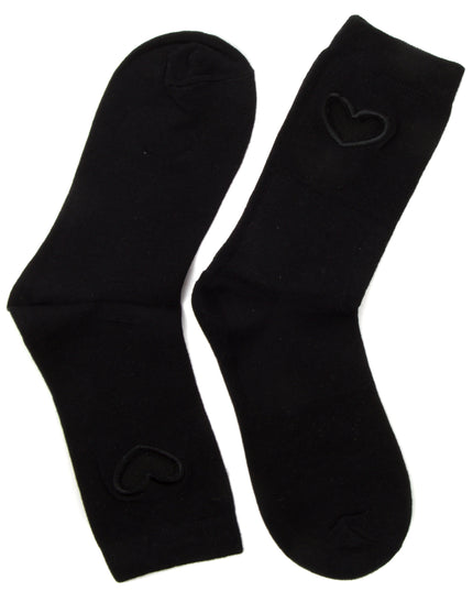 Heart Socks - Black Style