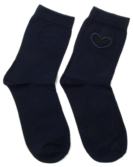Heart Socks - Zokni Blue Design