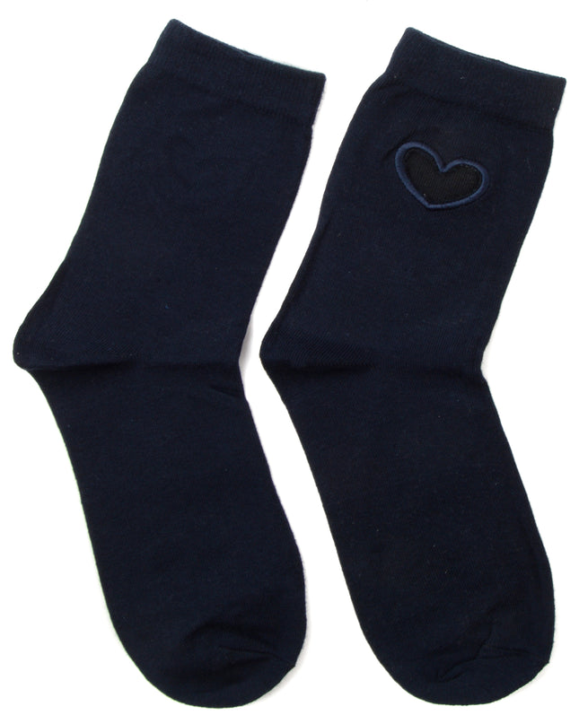Heart Socks - Zokni Blue Design