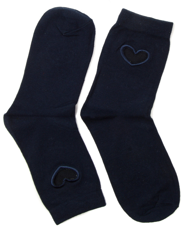 Heart Socks - Zokni Blue Design
