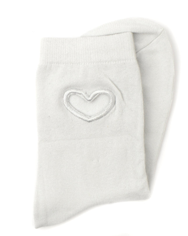 Fun Christmas Socks with Heart Grey Design for All Ages