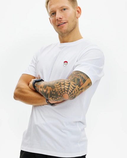 Unisex Christmas T-Shirt "Santa" in White