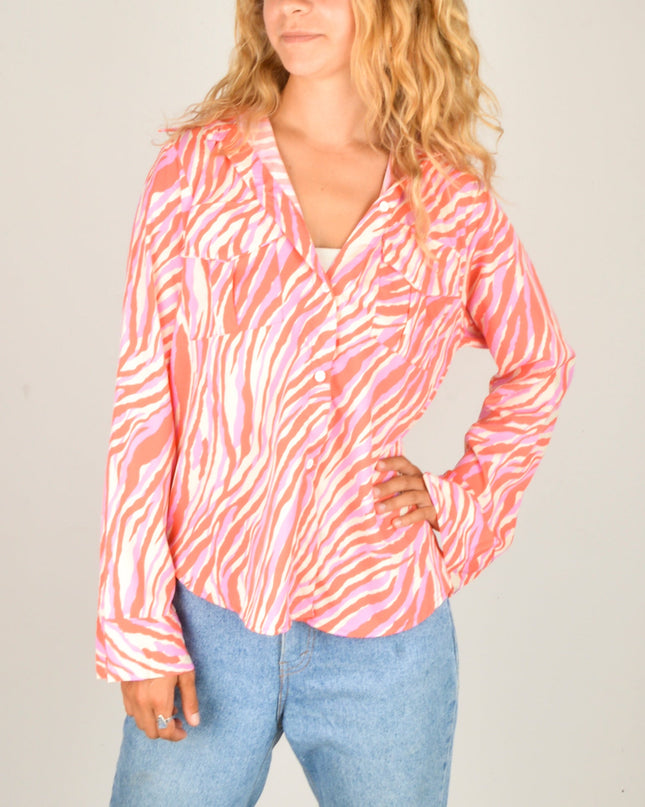 Pink Striped Tigris Blouse