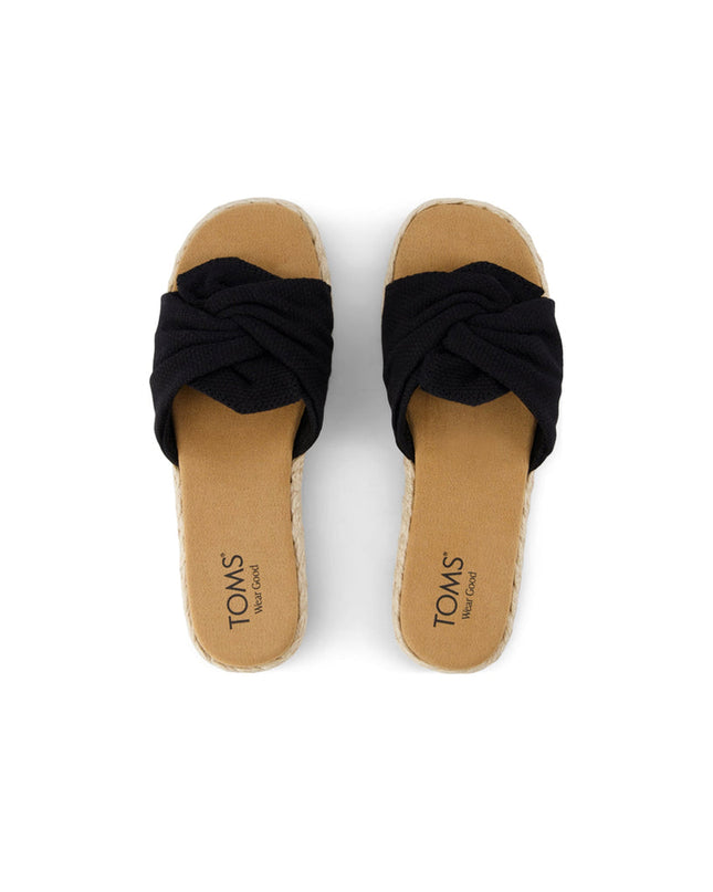 TOMS Abby Slide Flatform Sandal - Black