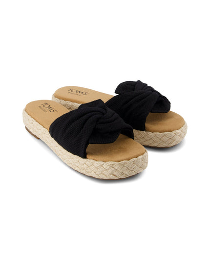 TOMS Abby Slide Flatform Sandal - Black