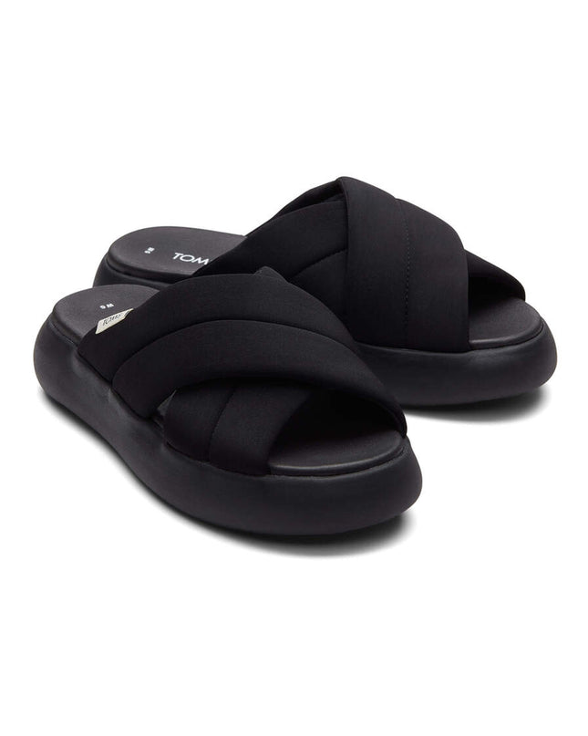 TOMS Alpargata Mallow Crossover - Black Slippers
